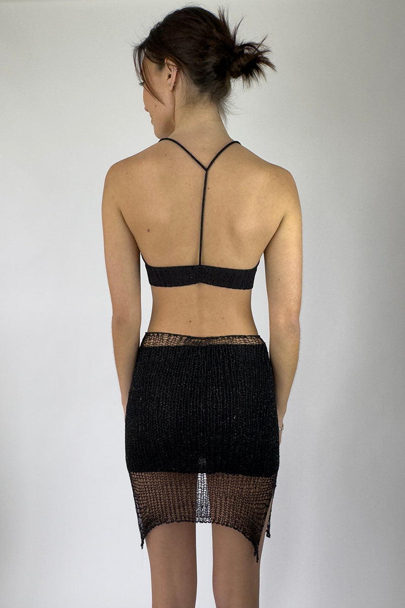 Metal Chain Mini Skirt