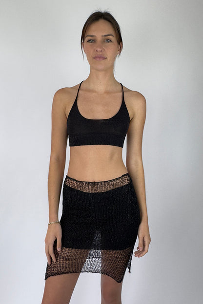 Metal Chain Mini Skirt