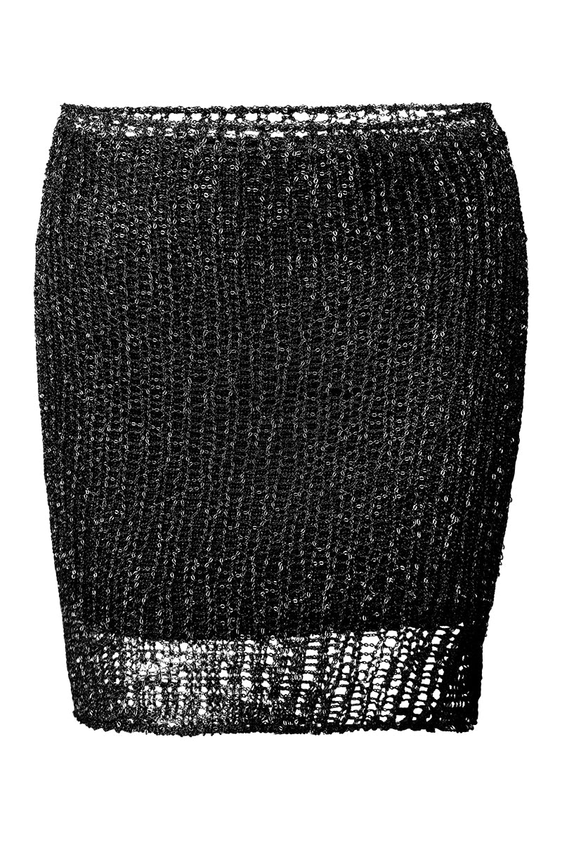 Metal Chain Mini Skirt