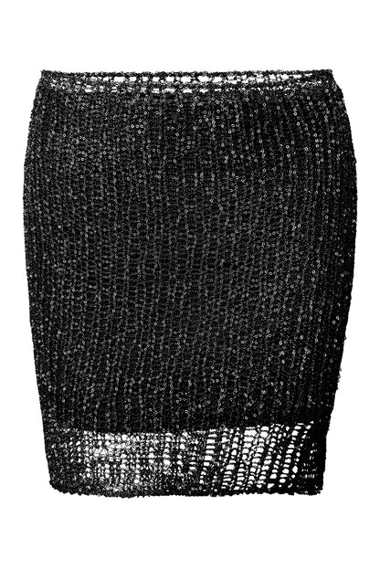 Metal Chain Mini Skirt