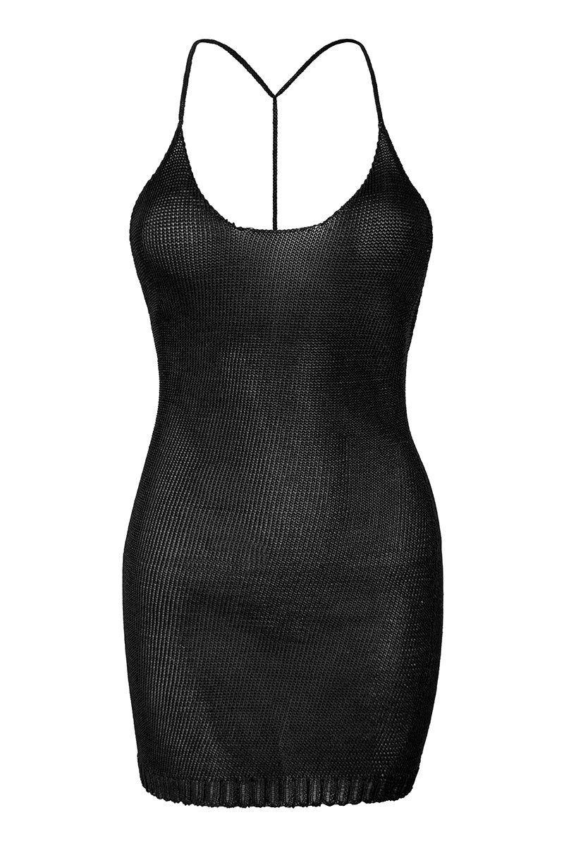 Sparkly Yarn Knit Mini Dress