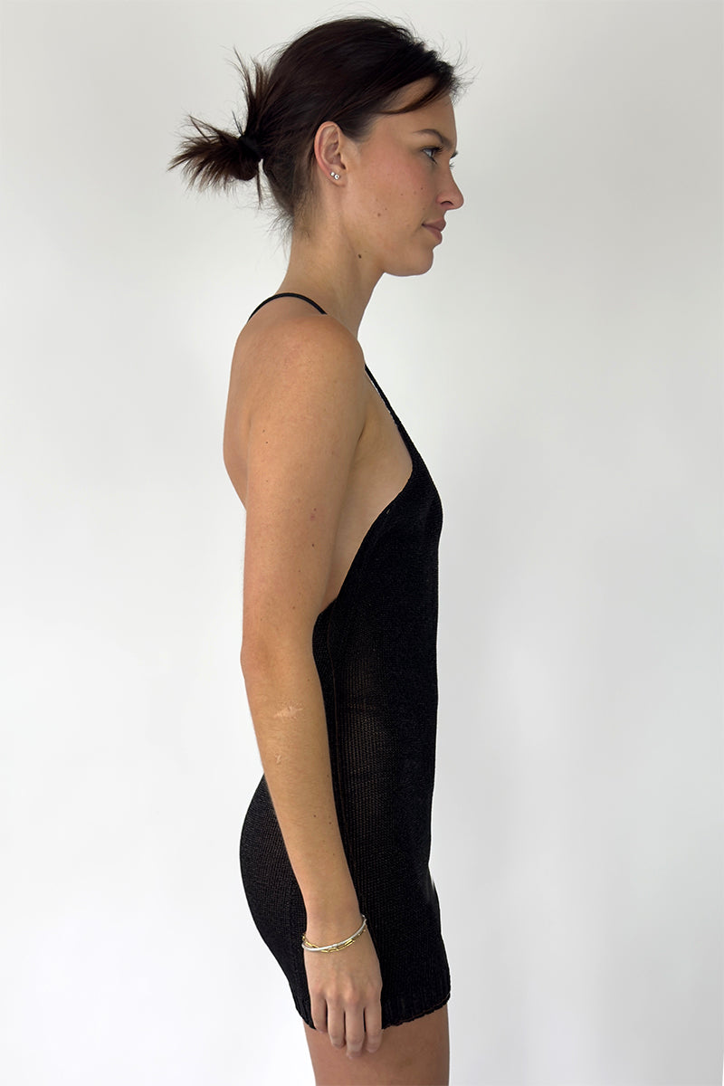 Sparkly Yarn Knit Mini Dress