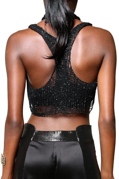 Metal Crop Top