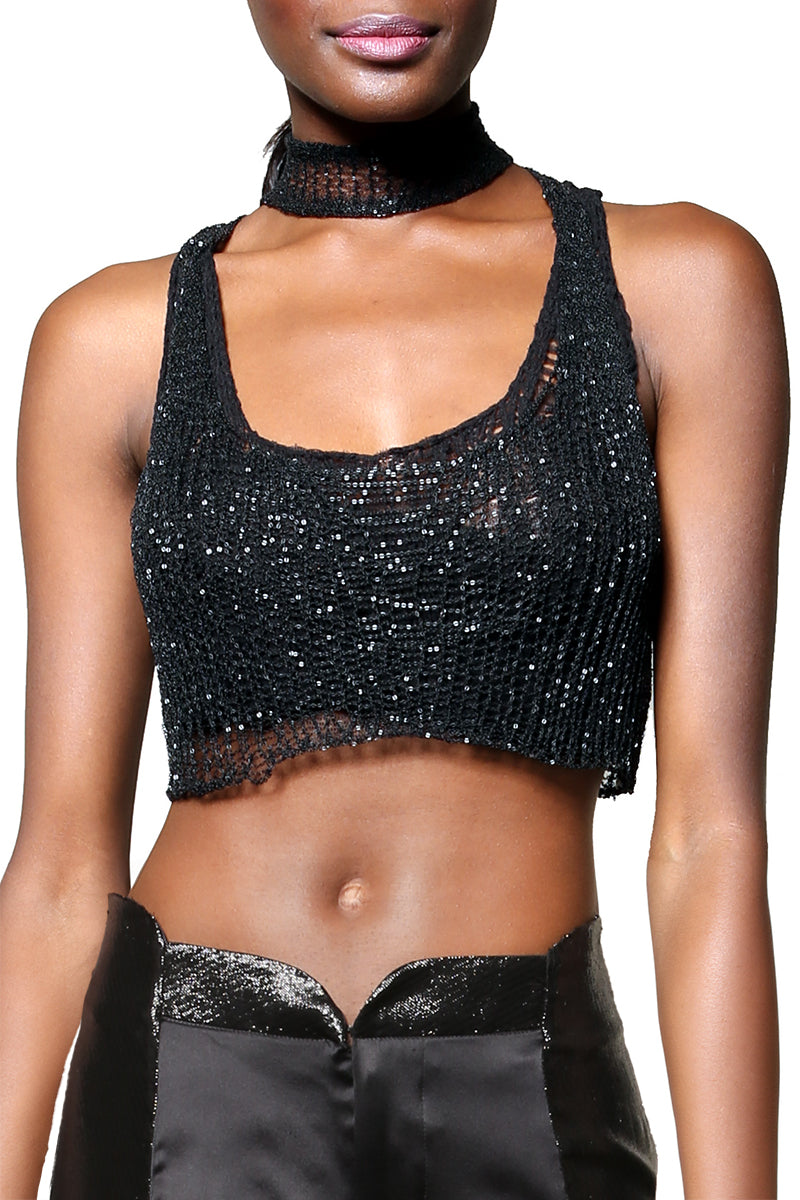 Metal Crop Top