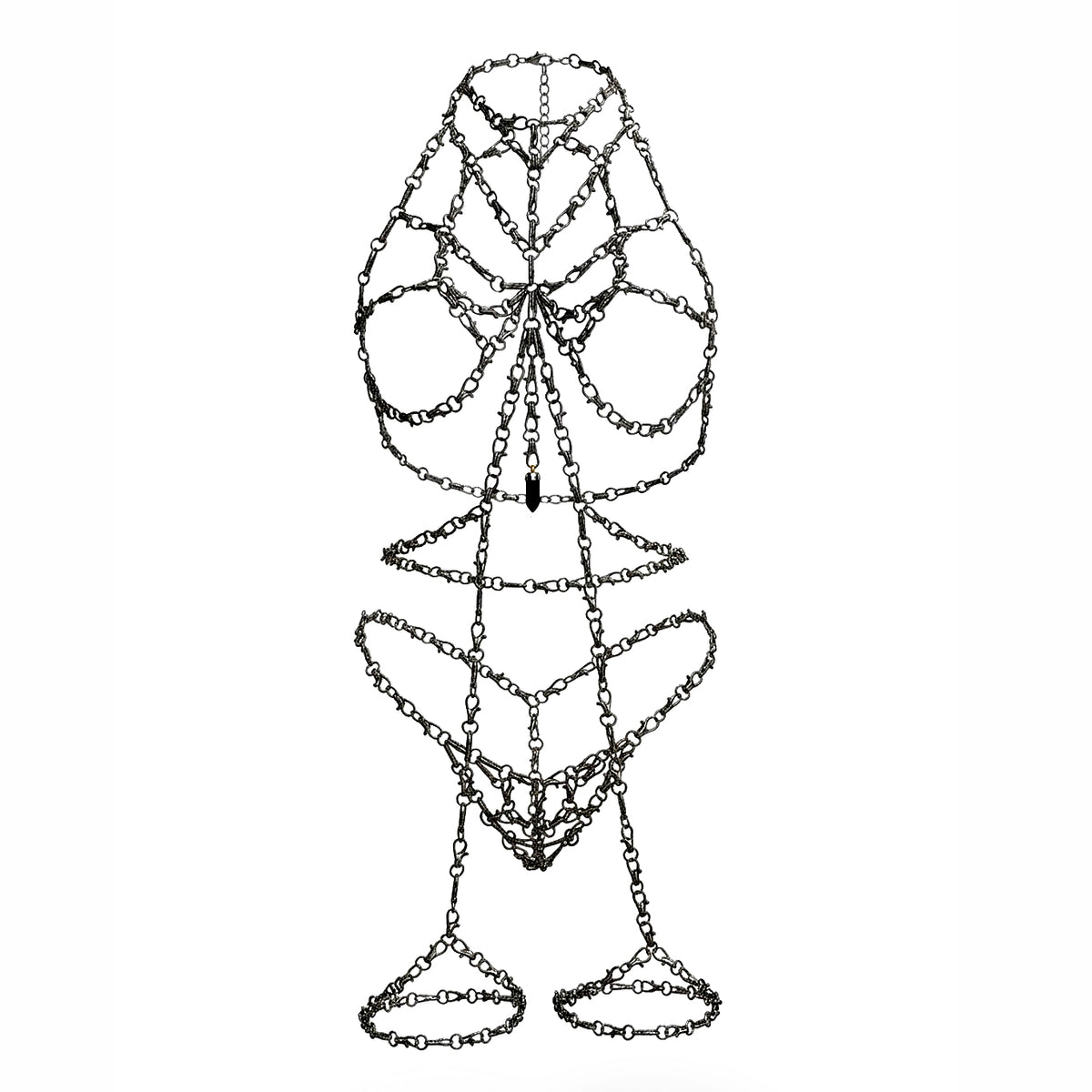 Domme Harness Full Look with Garter Belt and Thong