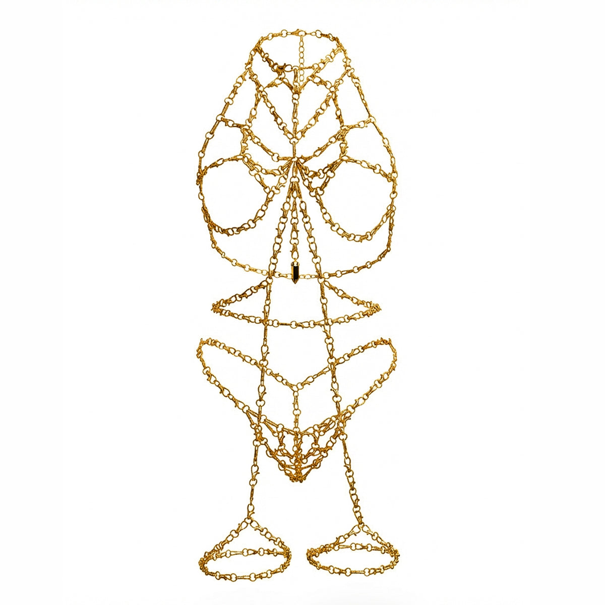 Domme Harness Full Look with Garter Belt and Thong