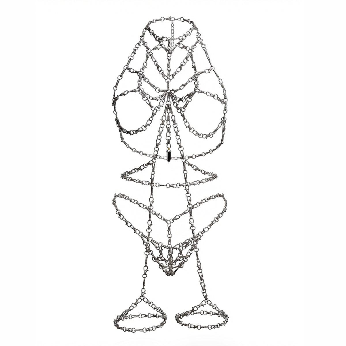Domme Harness Full Look with Garter Belt and Thong