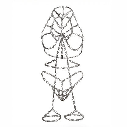 Domme Harness Full Look with Garter Belt and Thong