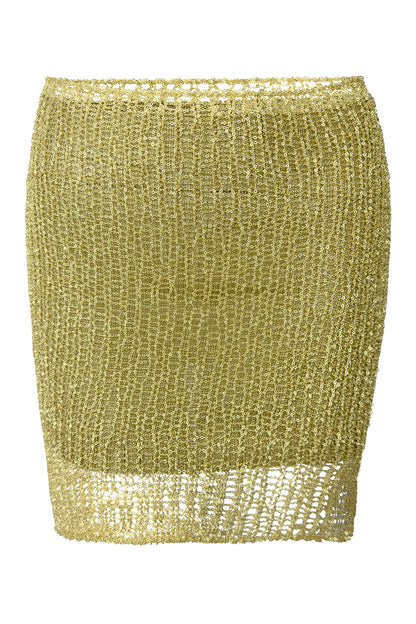 Metal Chain Mini Skirt