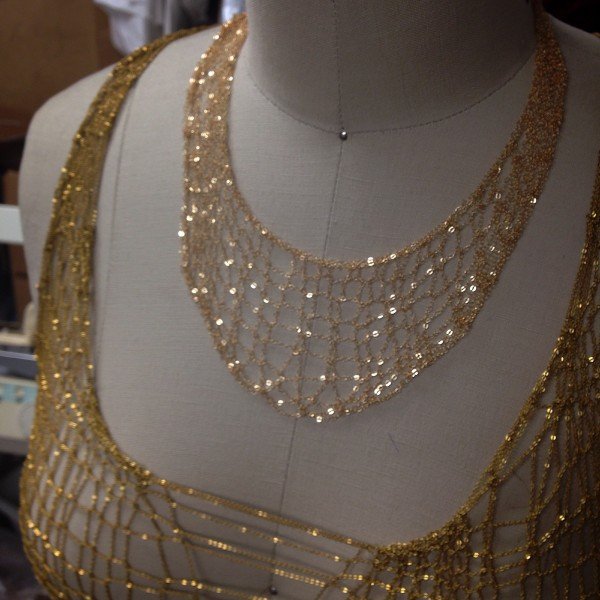 Stretch Metal Necklace - 7 Tier