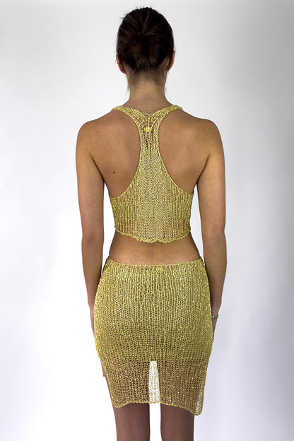 Metal Crop Top