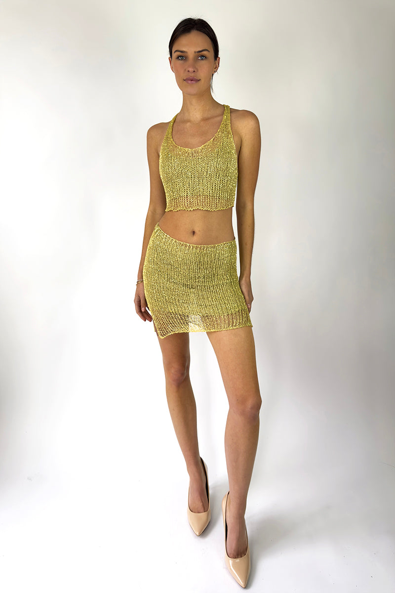 Metal Crop Top