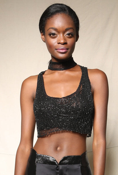 Metal Crop Top