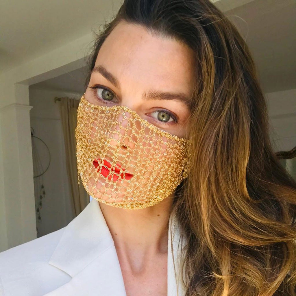 Chain Mask for Face Burning Man