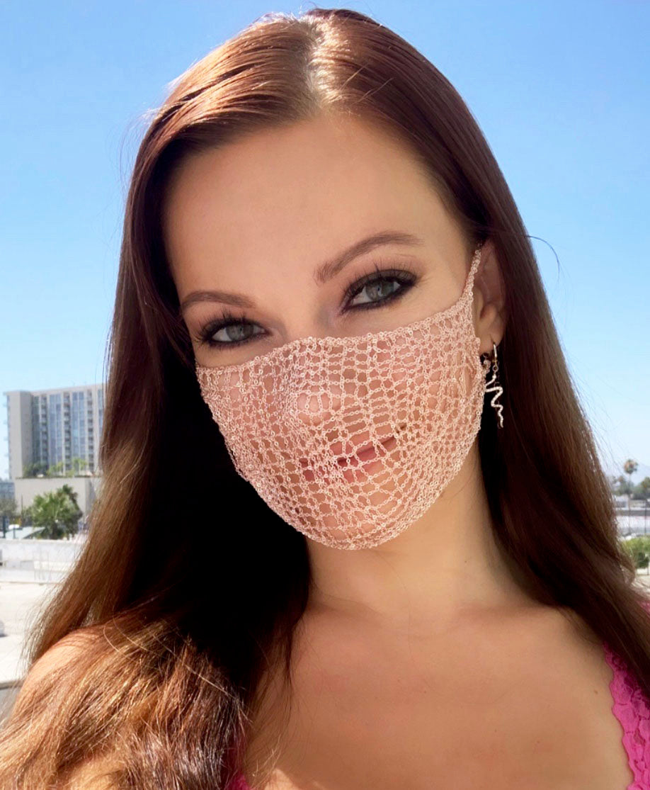 Chain Mask for Face Burning Man
