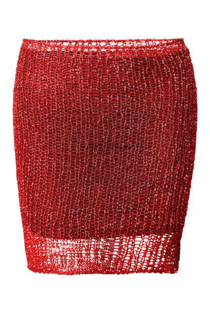 Metal Chain Mini Skirt