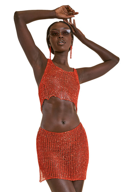 Metal Crop Top
