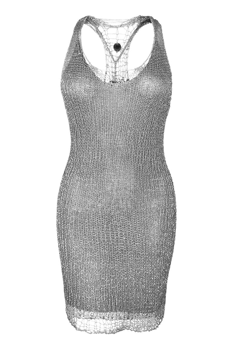 Metal Mini Dress - Chainmail Style