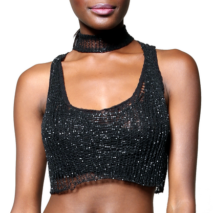 Metal Crop Top