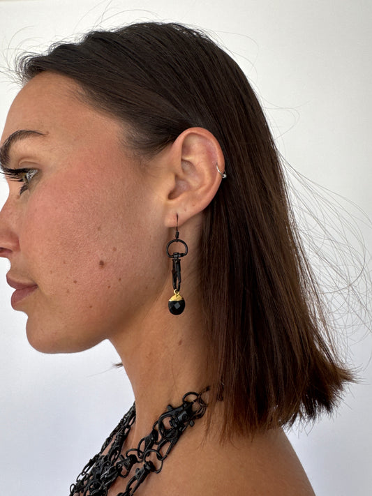 ClickBait Obsidian Earrings