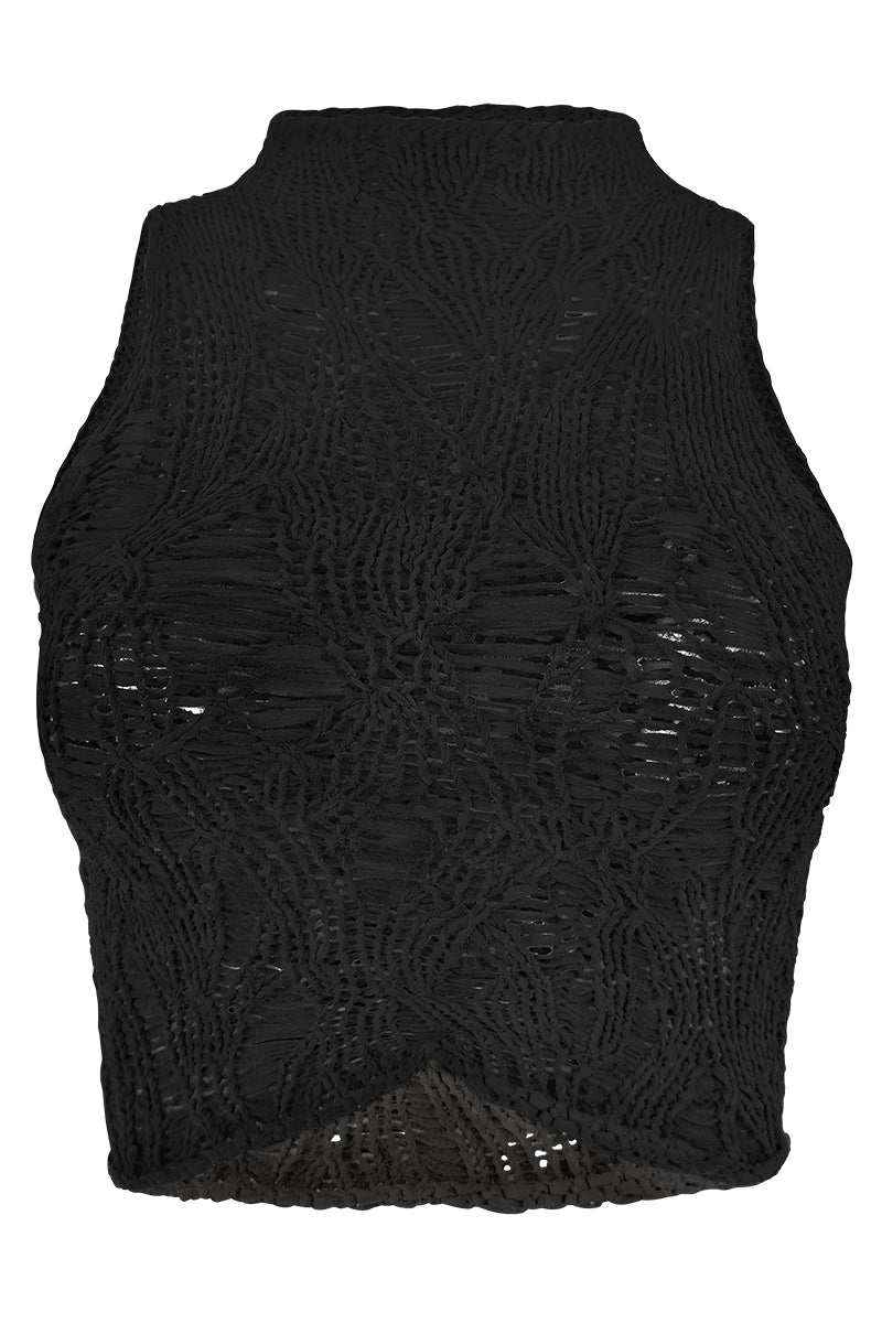 Hemingway Mock Turtleneck Crop