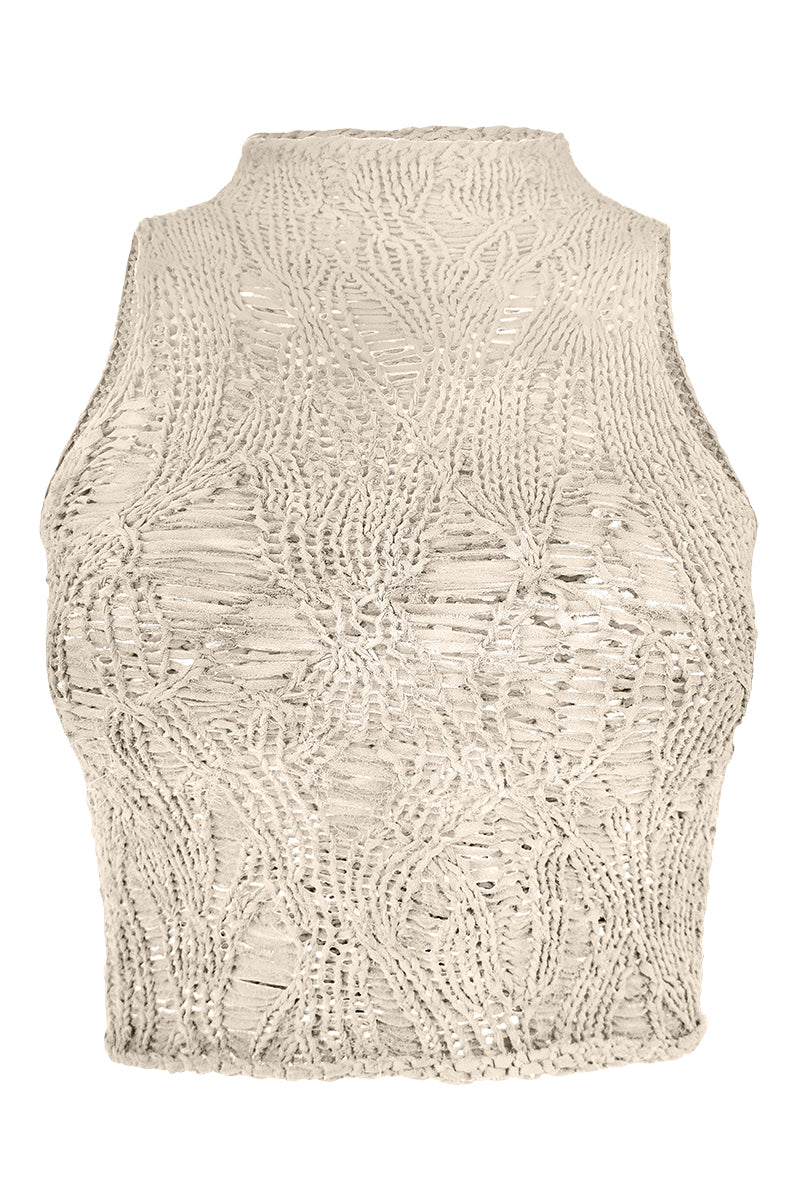 Hemingway Mock Turtleneck Crop