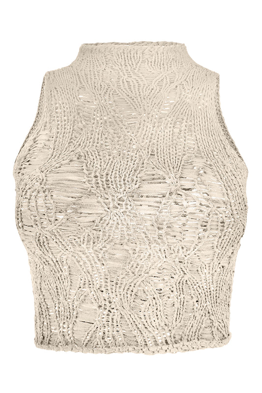 Hemingway Mock Turtleneck Crop
