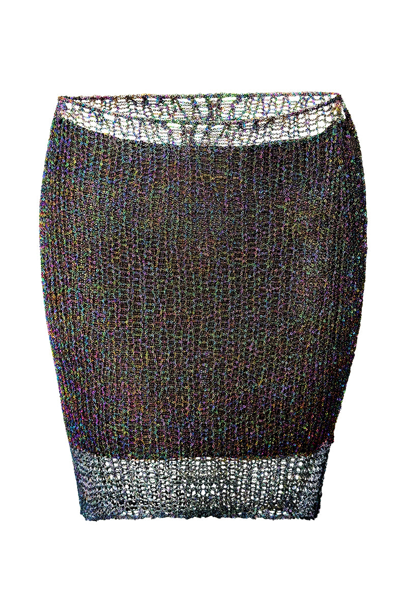 Metal Chain Mini Skirt