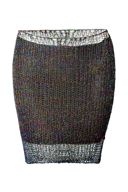 Metal Chain Mini Skirt
