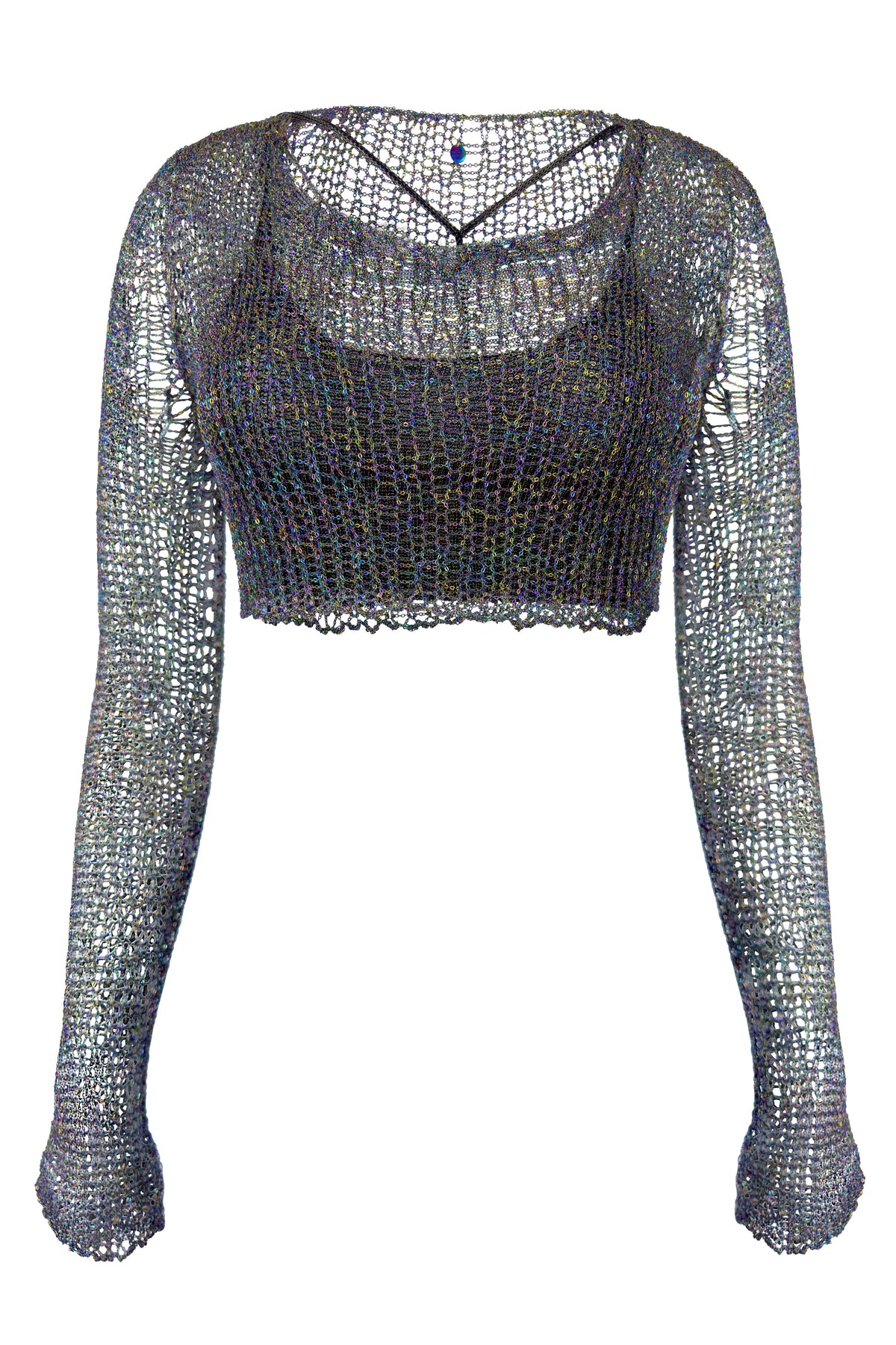 Dean Metal Long Sleeve Crop Top