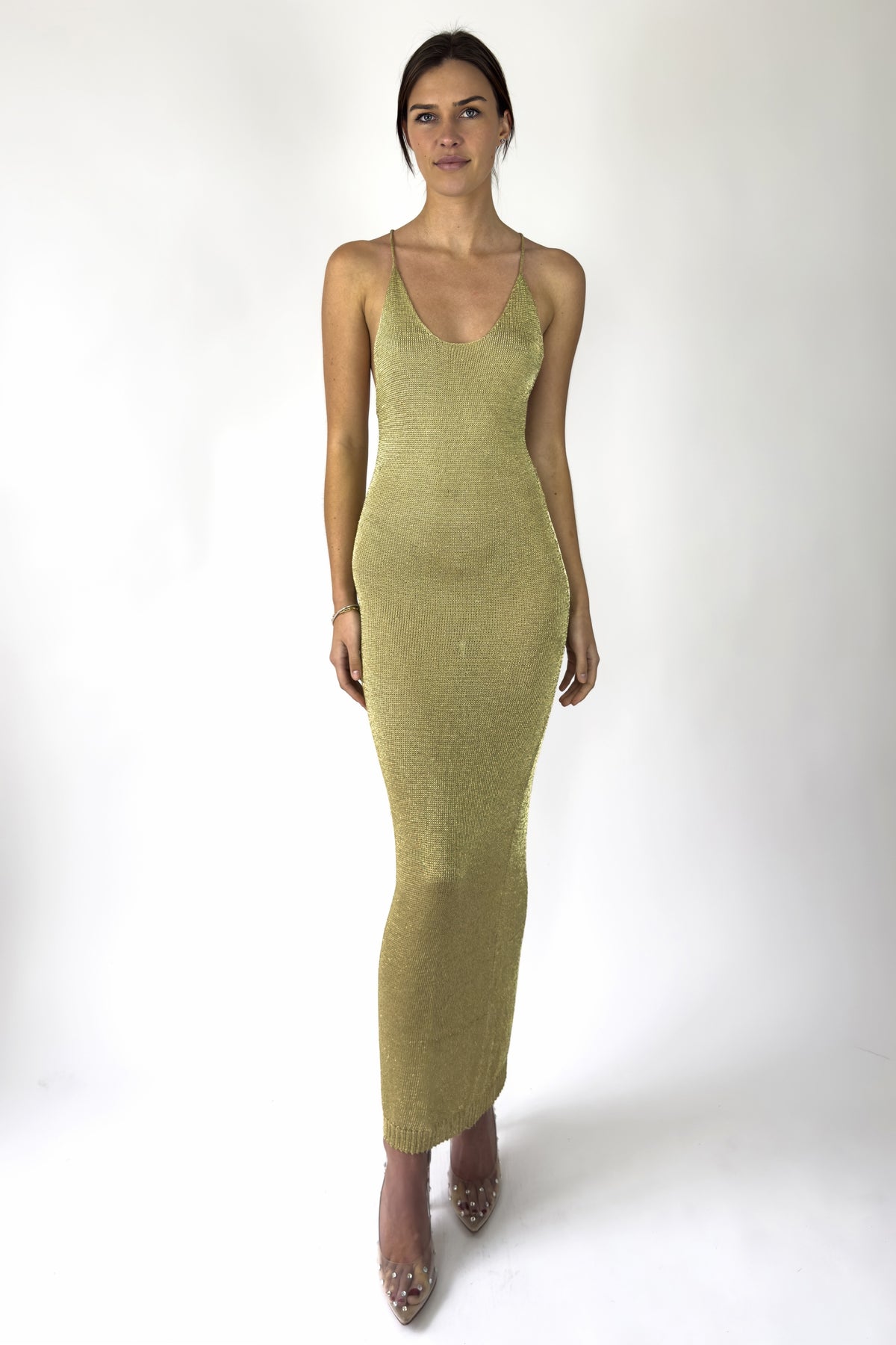 Sparkly Knit Maxi Dress