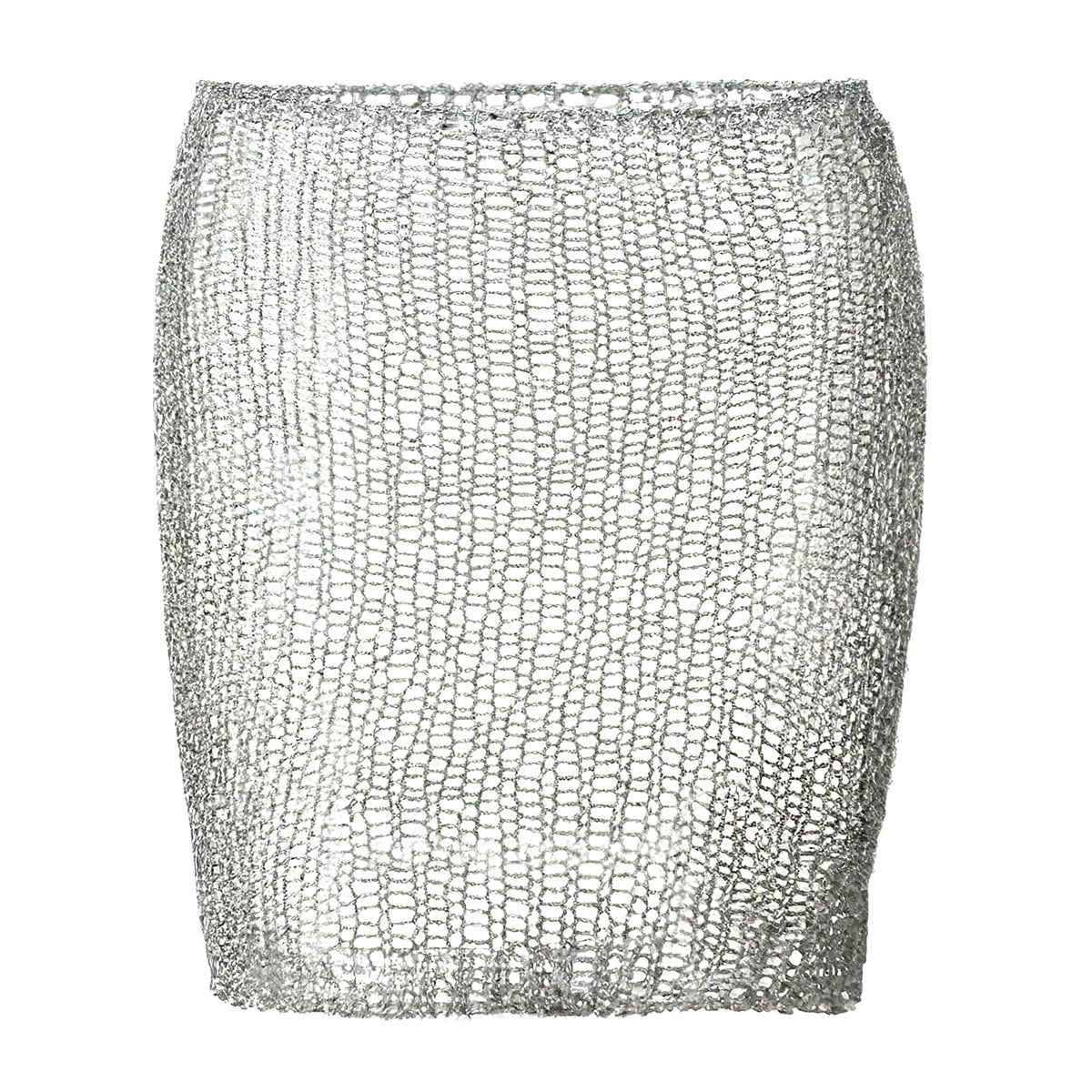 Metal Chain Mini Skirt