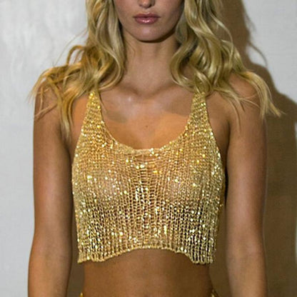 Metal Crop Top