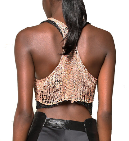 Metal Crop Top