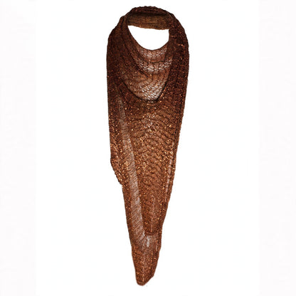 Stretch Metal Shawl - Bronze