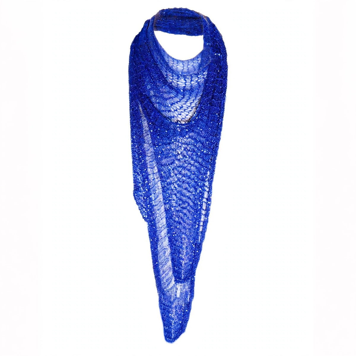 Stretch Metal Shawl - Blue