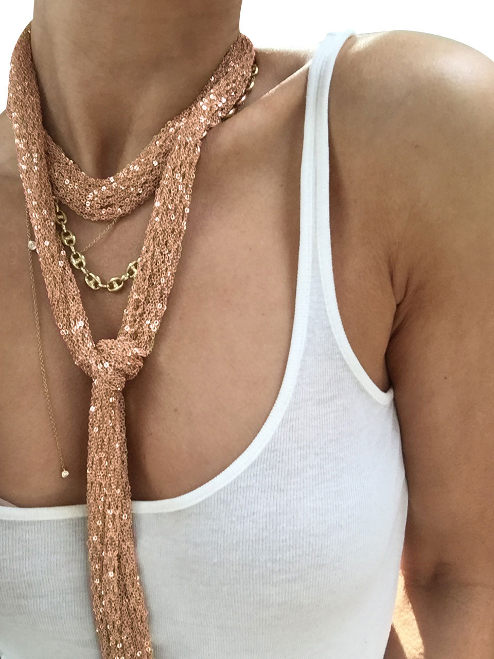 Chain Skinny Scarf