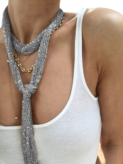 Chain Skinny Scarf