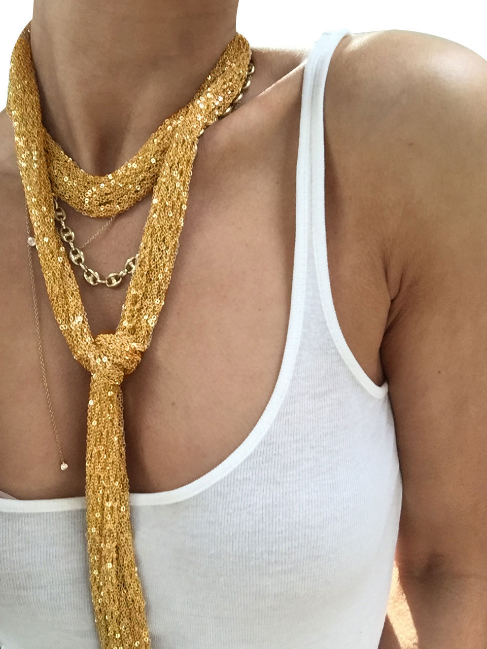 Chain Skinny Scarf