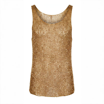 Metal Unisex Tank Top - Gold