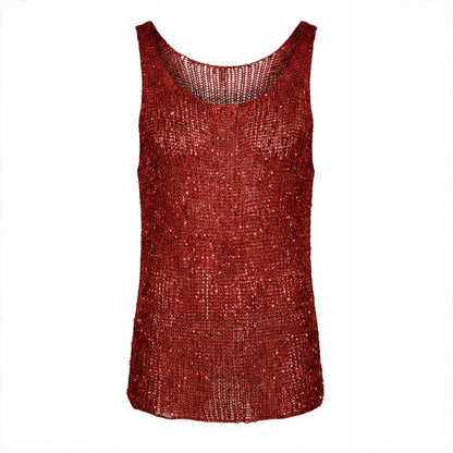 Metal Unisex Tank Top - Red