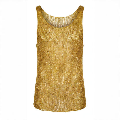 Metal Unisex Tank Top - Yellow Gold
