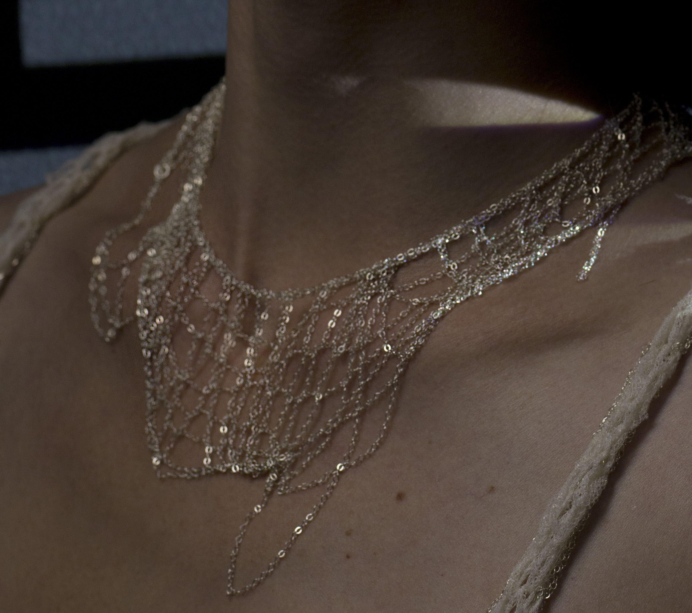 Fine Jewelry - Chain Mesh Scarf Necklace - Natalia Fedner Metal Couture